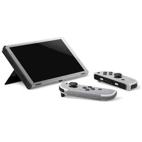 NHL Anaheim Ducks Black Text Nintendo Switch OLED (2021) Skin